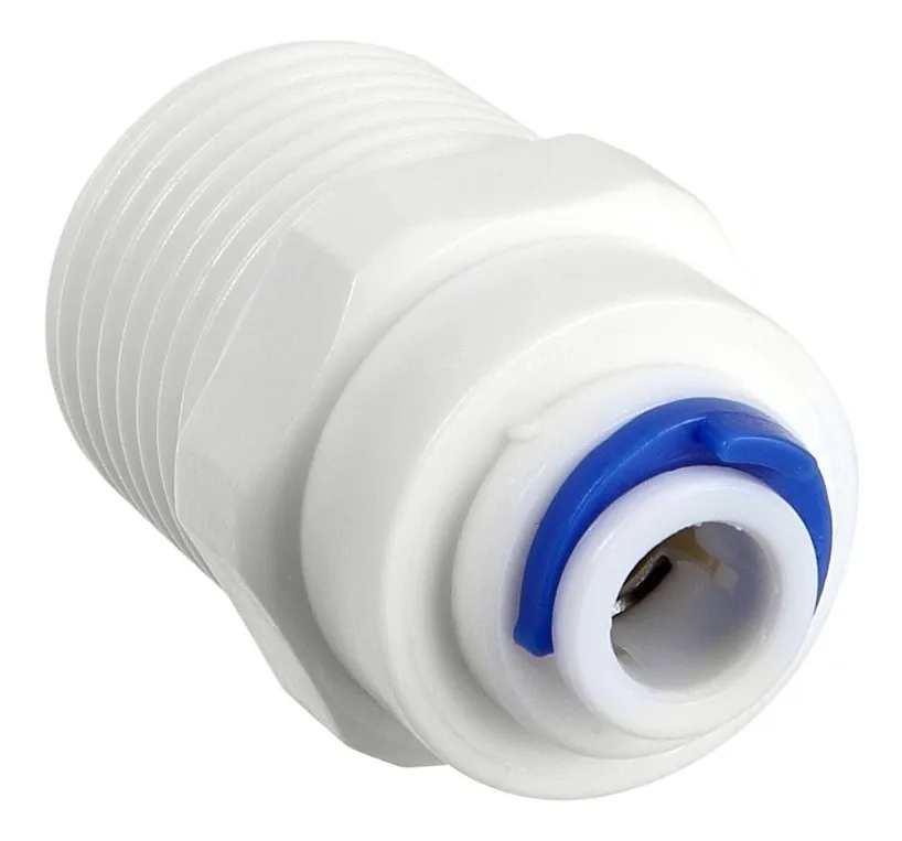 Conector Reto de Engate Rápido Rosca 1/2 para Mangueira 1/4 - IBBL, Electrolux, Consul, Masterfrio, Top Life
